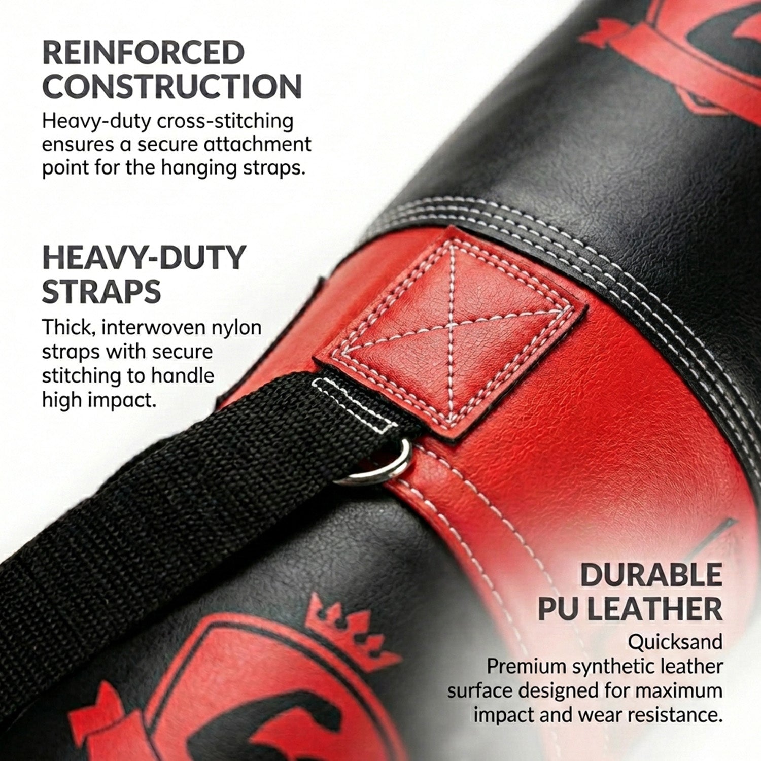 Kids Hanging Punching Bag Set with Gloves Hand Wraps and Storage Bag Boxing