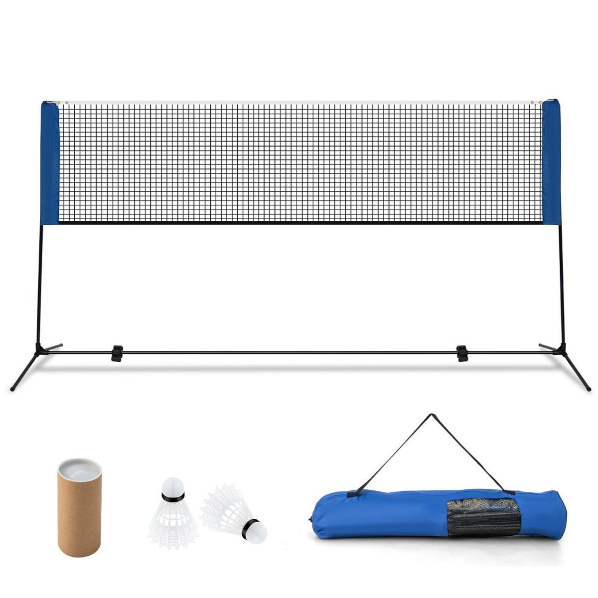 420cm Adjustable Badminton Net Set for Backyard Outdoor Sports Game Portable