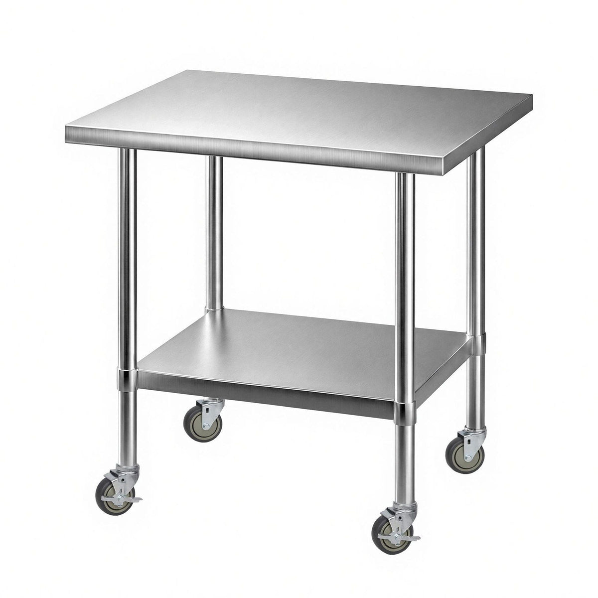 Cefito 914x762mm Stainless Steel Kitchen Bench w/ Splashback Work Table Bench