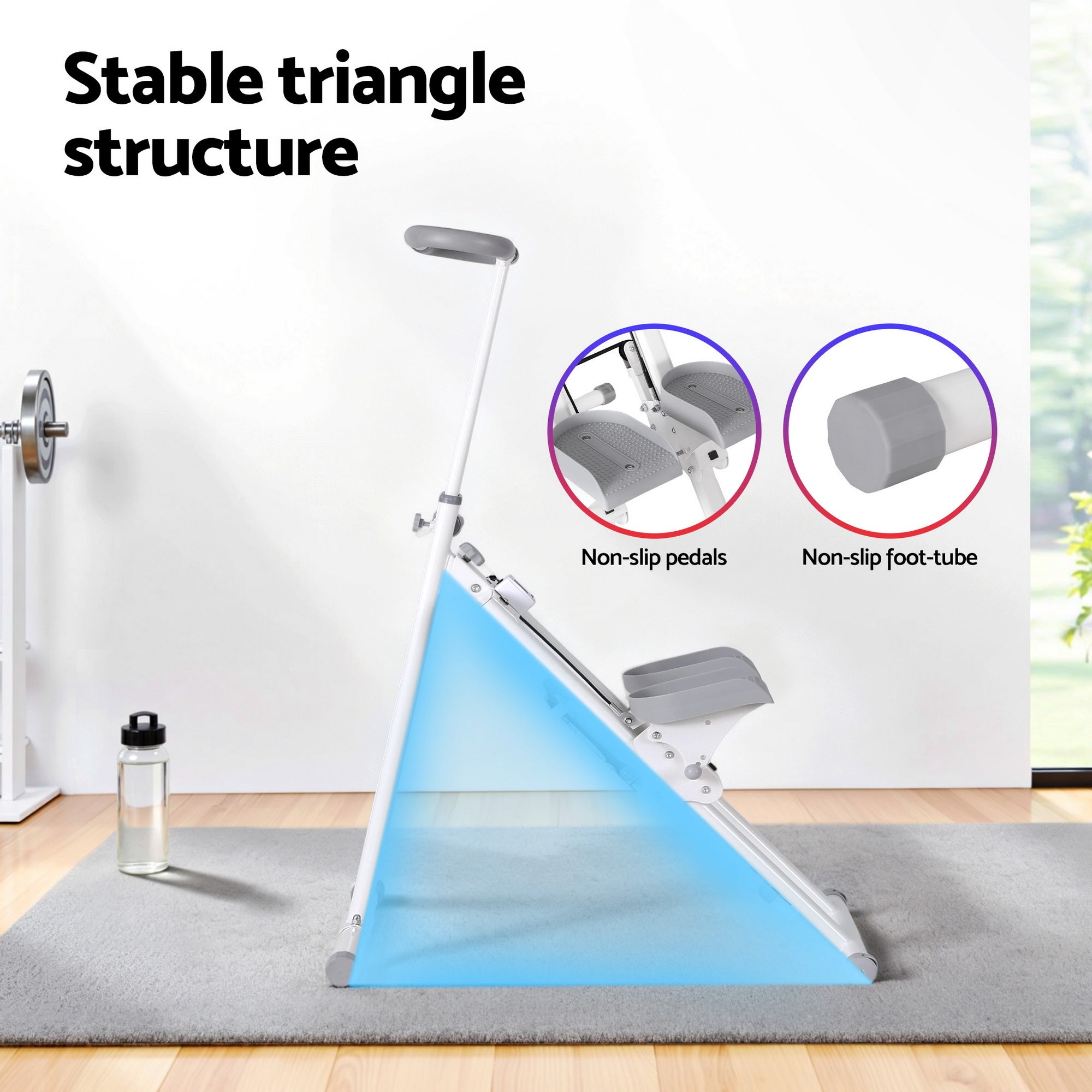 Everfit Step Machine Stair Climber for Exercise Foldable LED Display Adjustable Handlebar