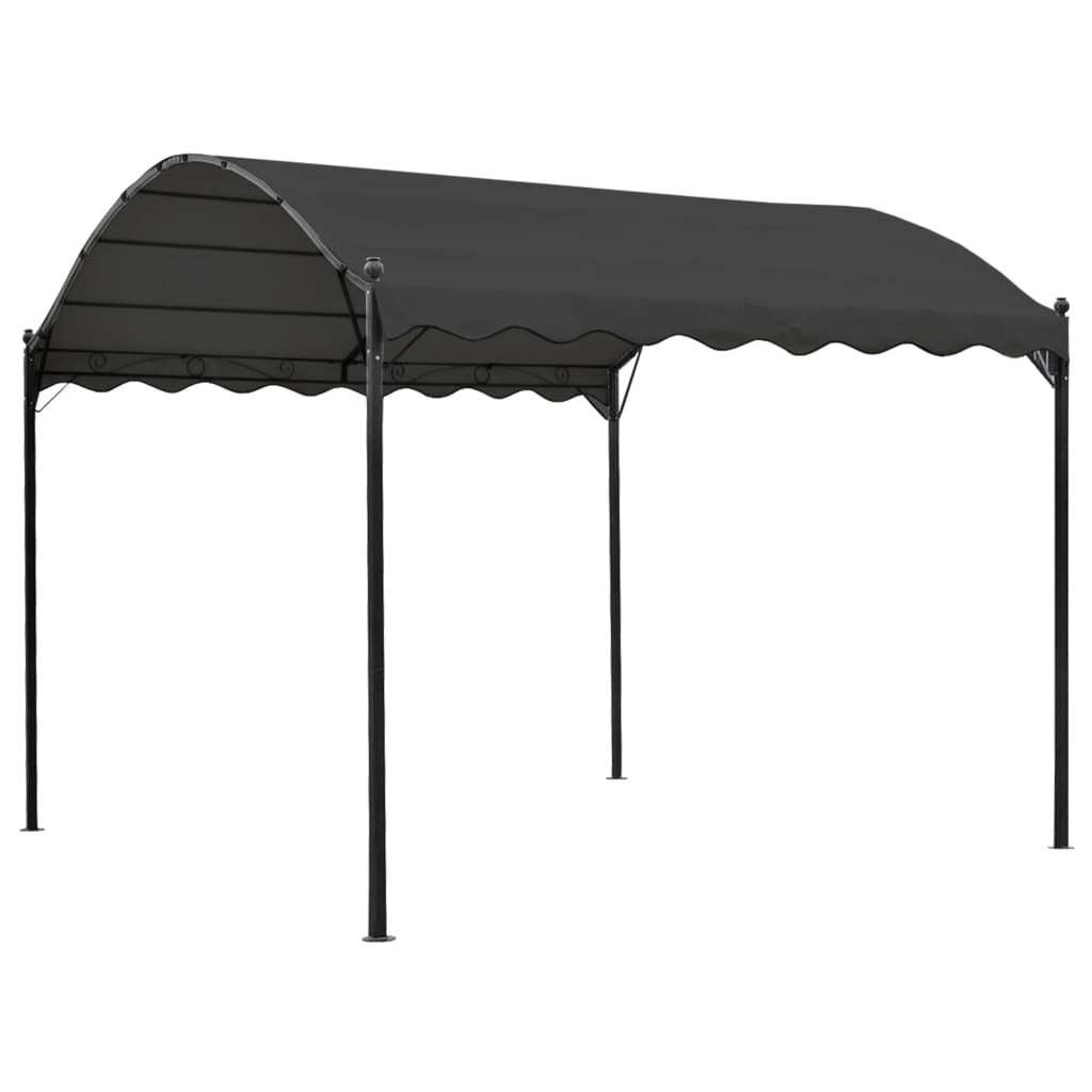 Sunshade Awning 3x4m Anthracite Gazebo Powder-Coated Water-Resistant