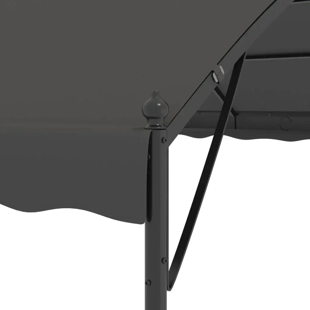 Sunshade Awning 3x4m Anthracite Gazebo Powder-Coated Water-Resistant