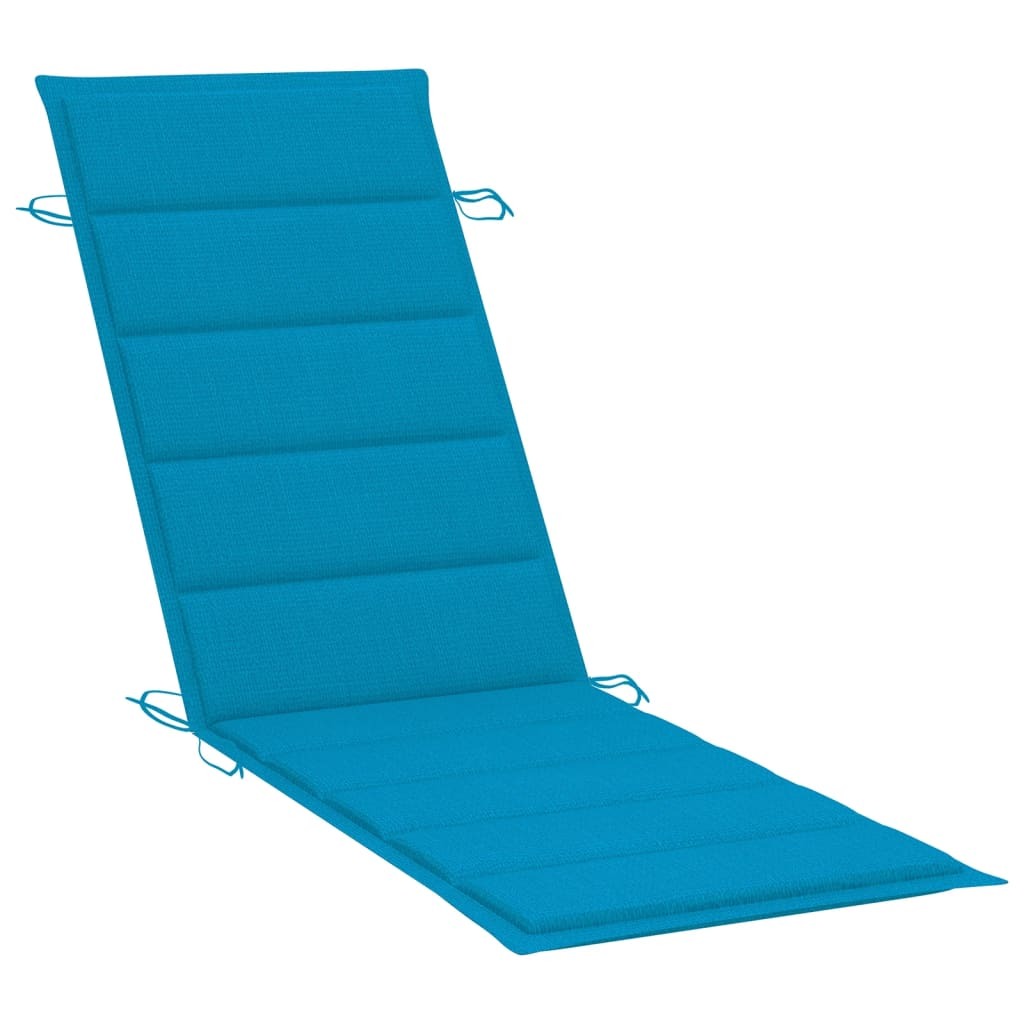Sun Lounger Cushion Blue 186x58x4cm Oxford Fabric