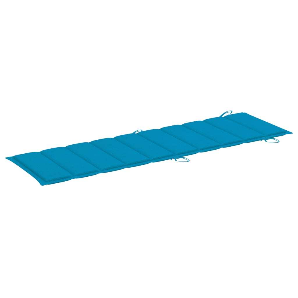 Sun Lounger Cushion Blue 186x58x4cm Oxford Fabric