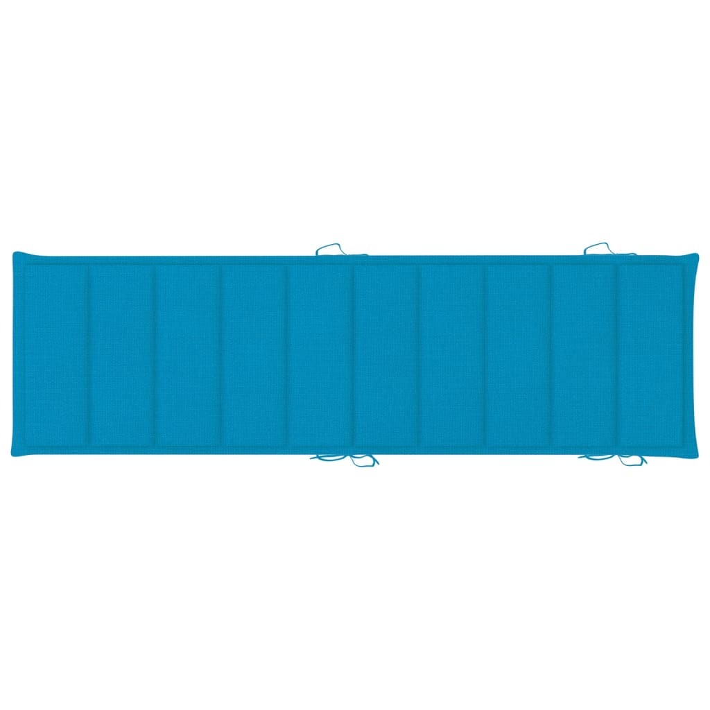 Sun Lounger Cushion Blue 186x58x4cm Oxford Fabric