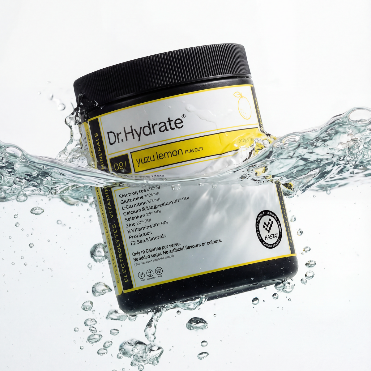 Dr. Hydrate All-In-One Hydration Drink Hasta Cert Yuzu Lemon 270g