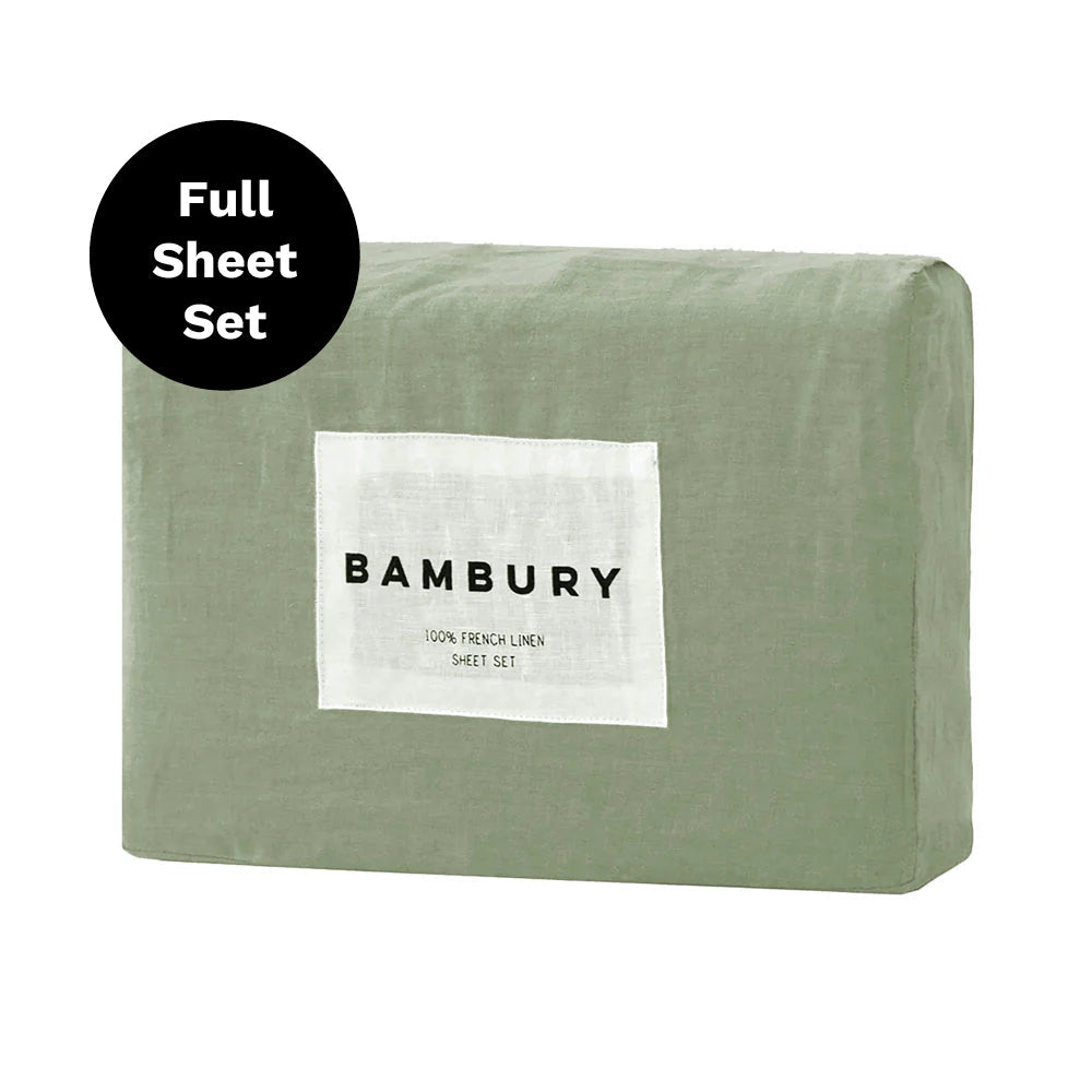 Bambury French Flax Linen Sheet Set