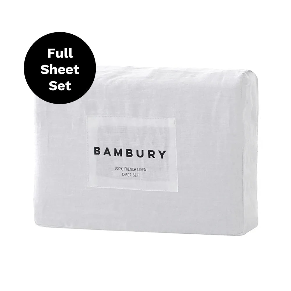 Bambury French Flax Linen Sheet Set