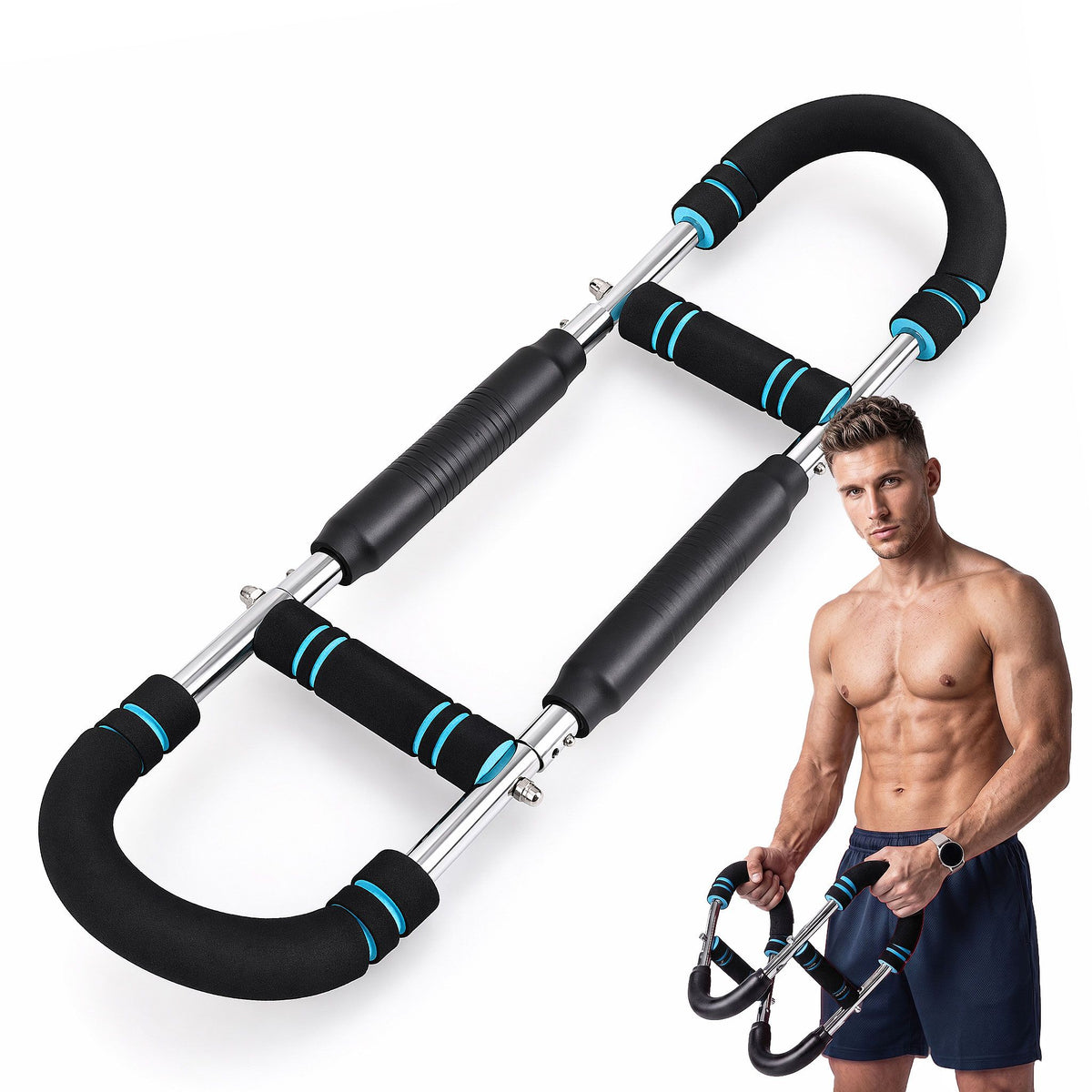 Everfit Twister Arm Exerciser 60-90lb Adjustable Chest Workout Equipment