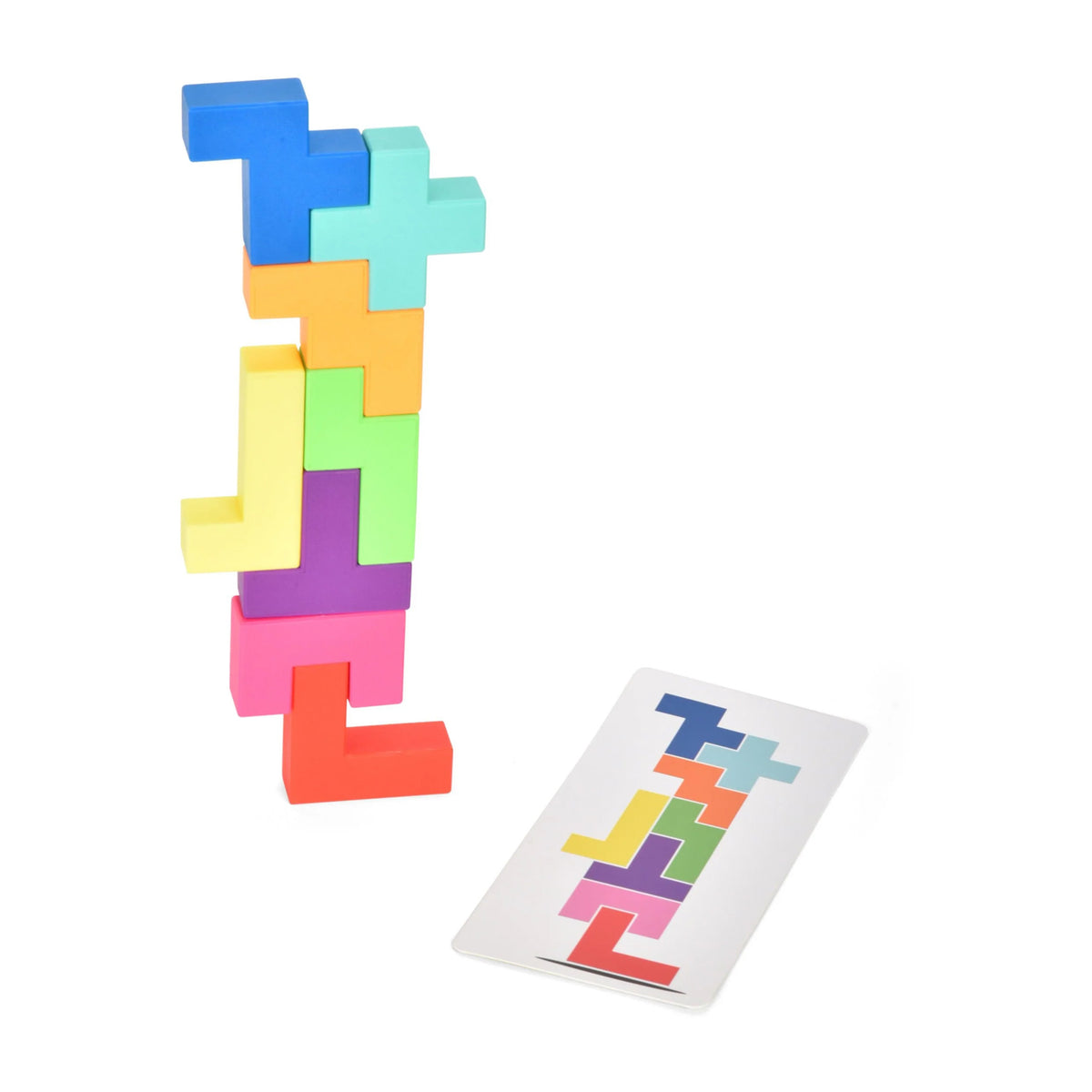 Buildzi Fast Stacking Speed Building Tower Game for 2 to 4 Players Ages 6+