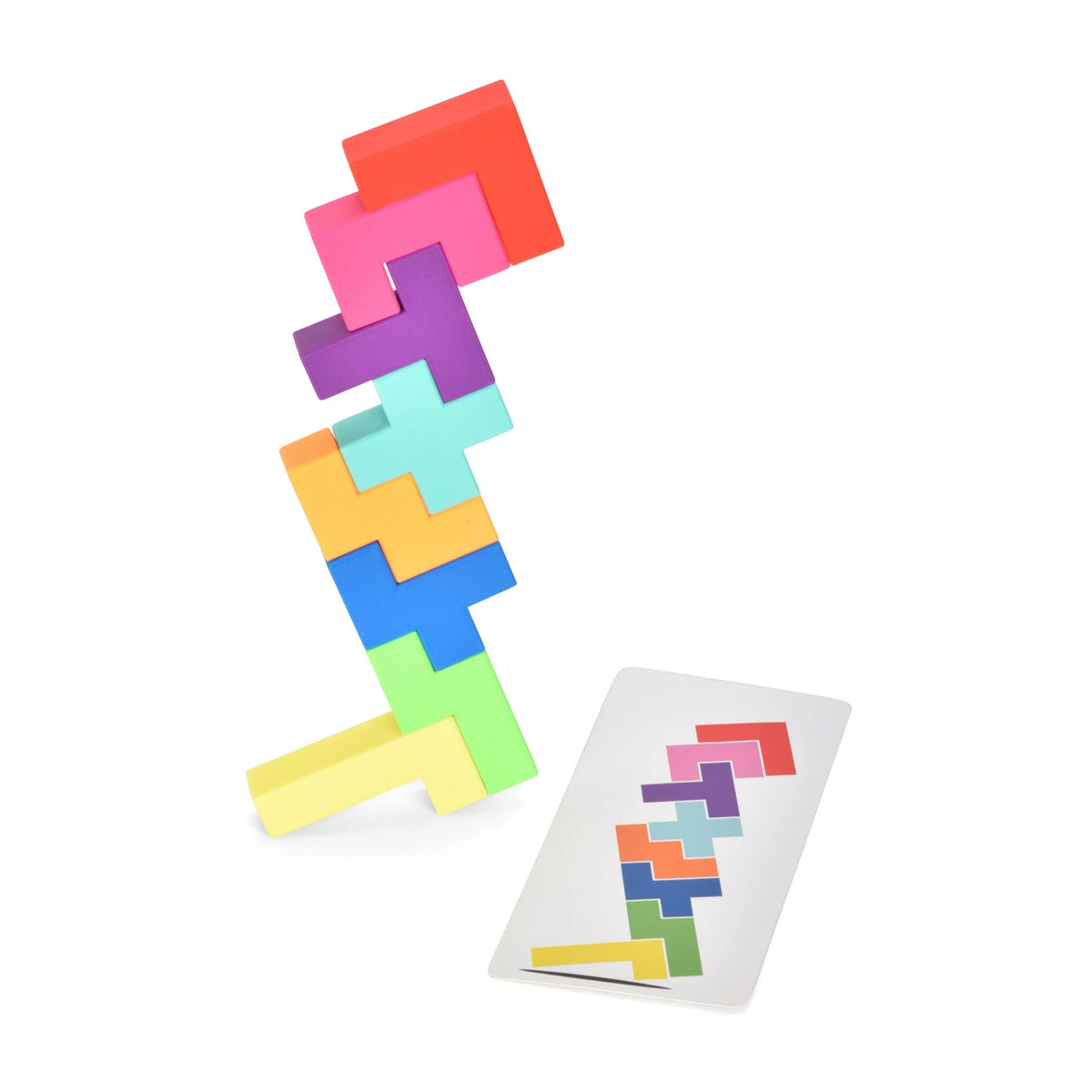 Buildzi Fast Stacking Speed Building Tower Game for 2 to 4 Players Ages 6+