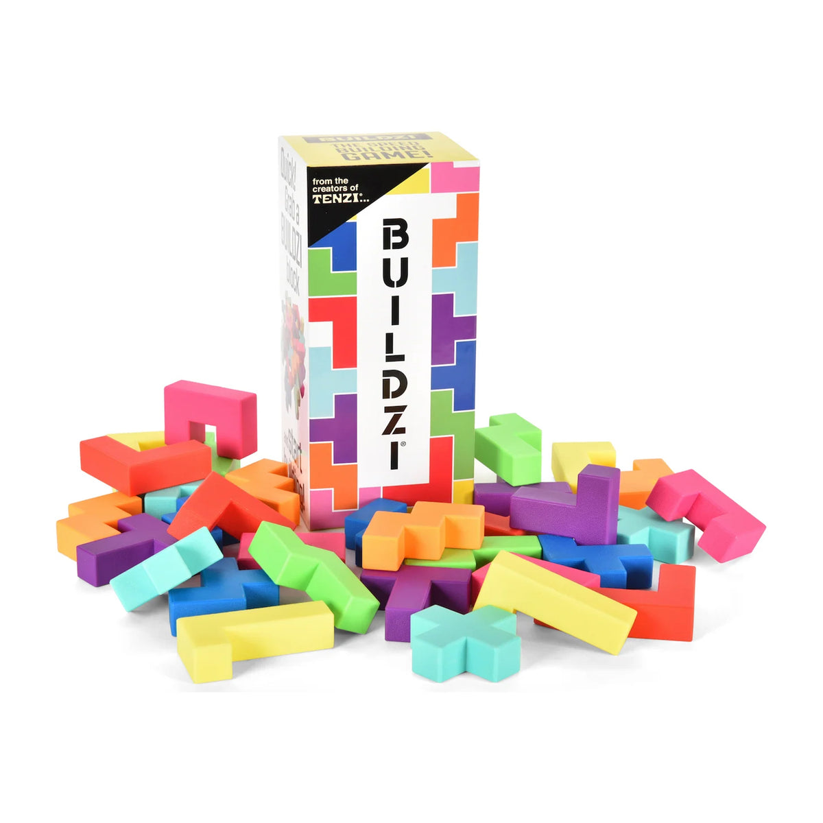 Buildzi Fast Stacking Speed Building Tower Game for 2 to 4 Players Ages 6+