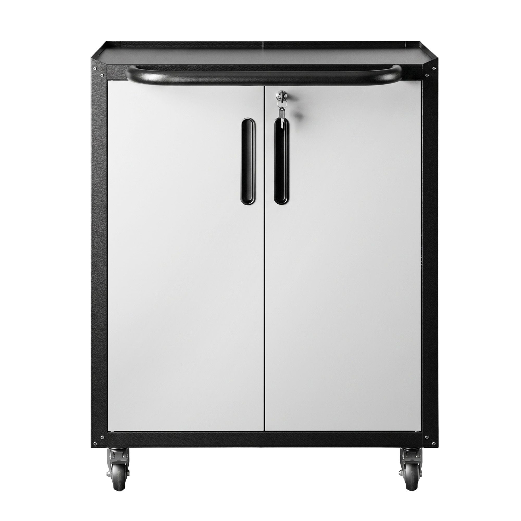 Giantz Rolling Tool Cabinet Heavy-Duty Storage Adjustable Shelf Black Grey