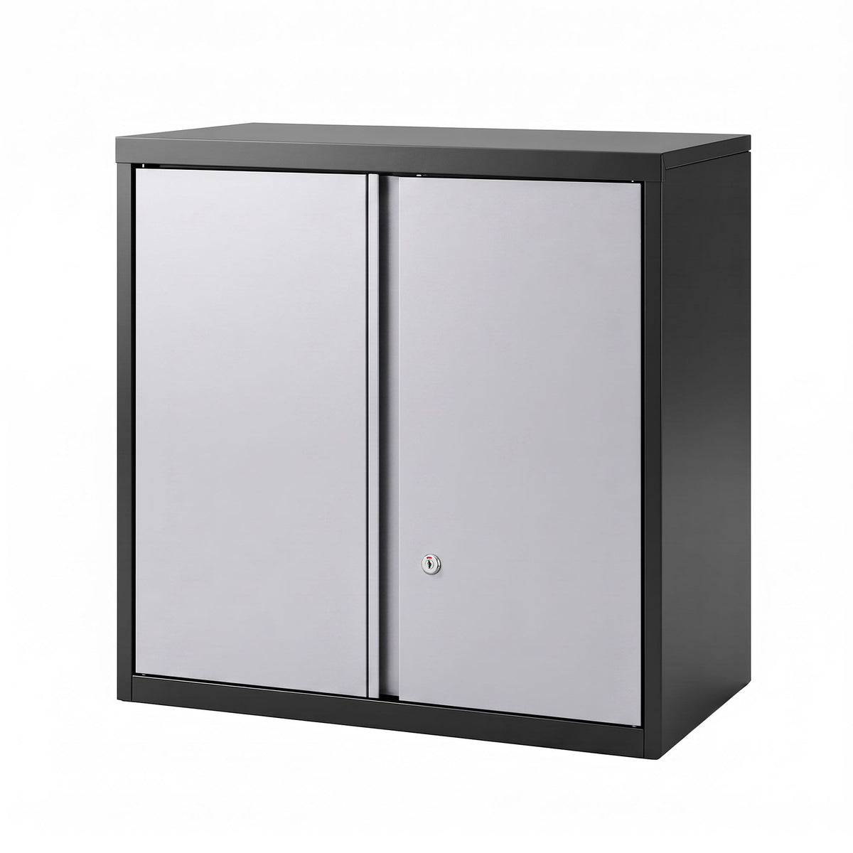Giantz Steel Tool Cabinet Wall Mount Adjustable Shelf Garage Storage Black Grey