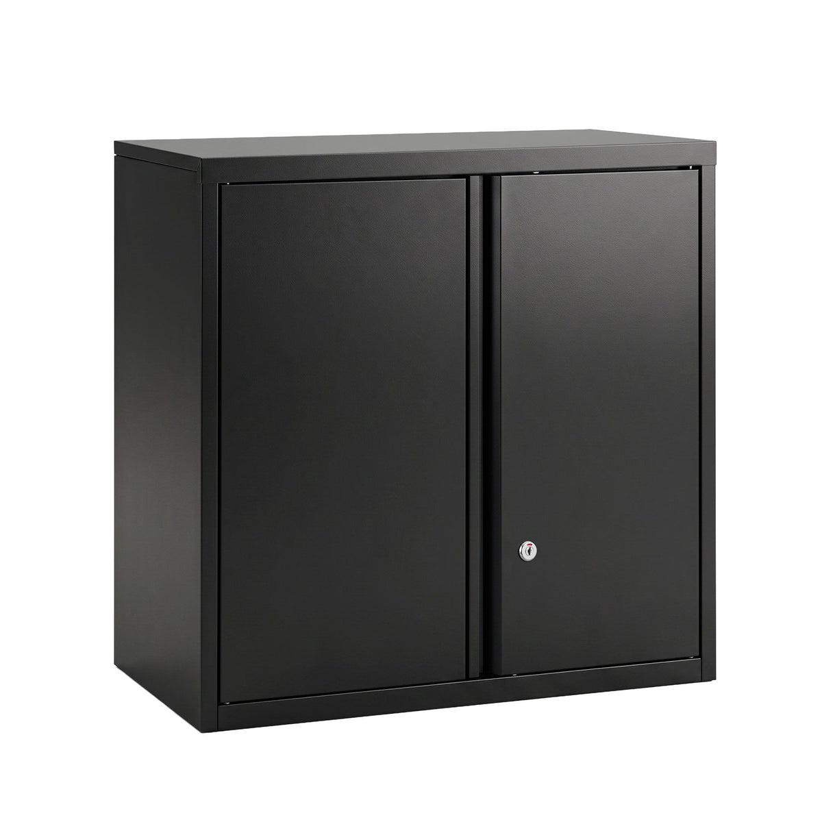 Giantz Steel Tool Cabinet Wall Mount Adjustable Shelf Garage Storage Black