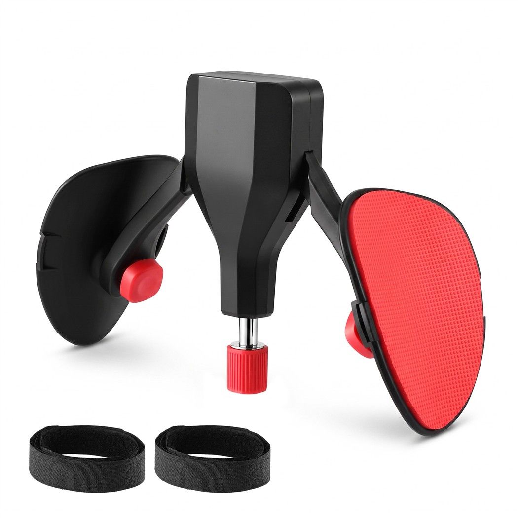 Everfit Pelvic Floor Exerciser Thigh Kegel Trainer 360° Adjustable Black and Red