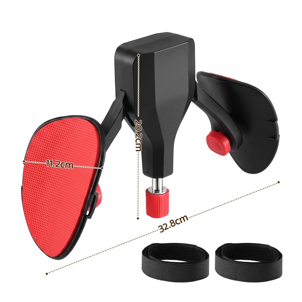 Everfit Pelvic Floor Exerciser Thigh Kegel Trainer 360° Adjustable Black and Red