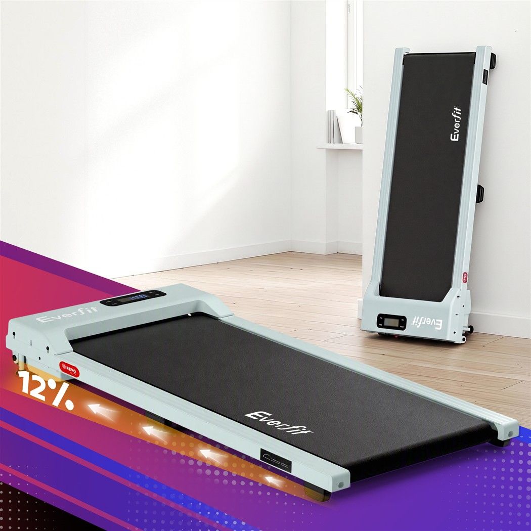 Everfit 3 in 1 Walking Pad Treadmill 12% Incline Under Desk Home Gym Green