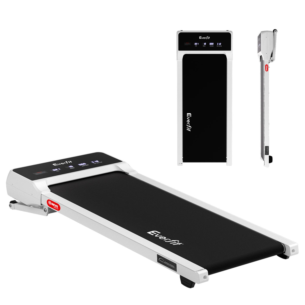 Everfit 3 in 1 Walking Pad 20% Auto Incline Under Desk Treadmills White