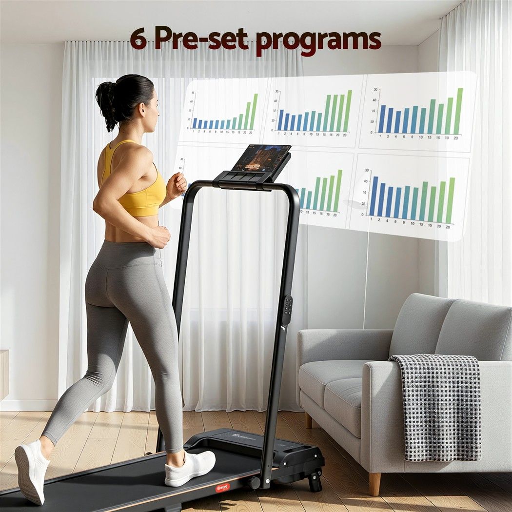 Everfit 3 in 1 Walking Pad Treadmill 12% Incline Under Desk 40cm Belt Black