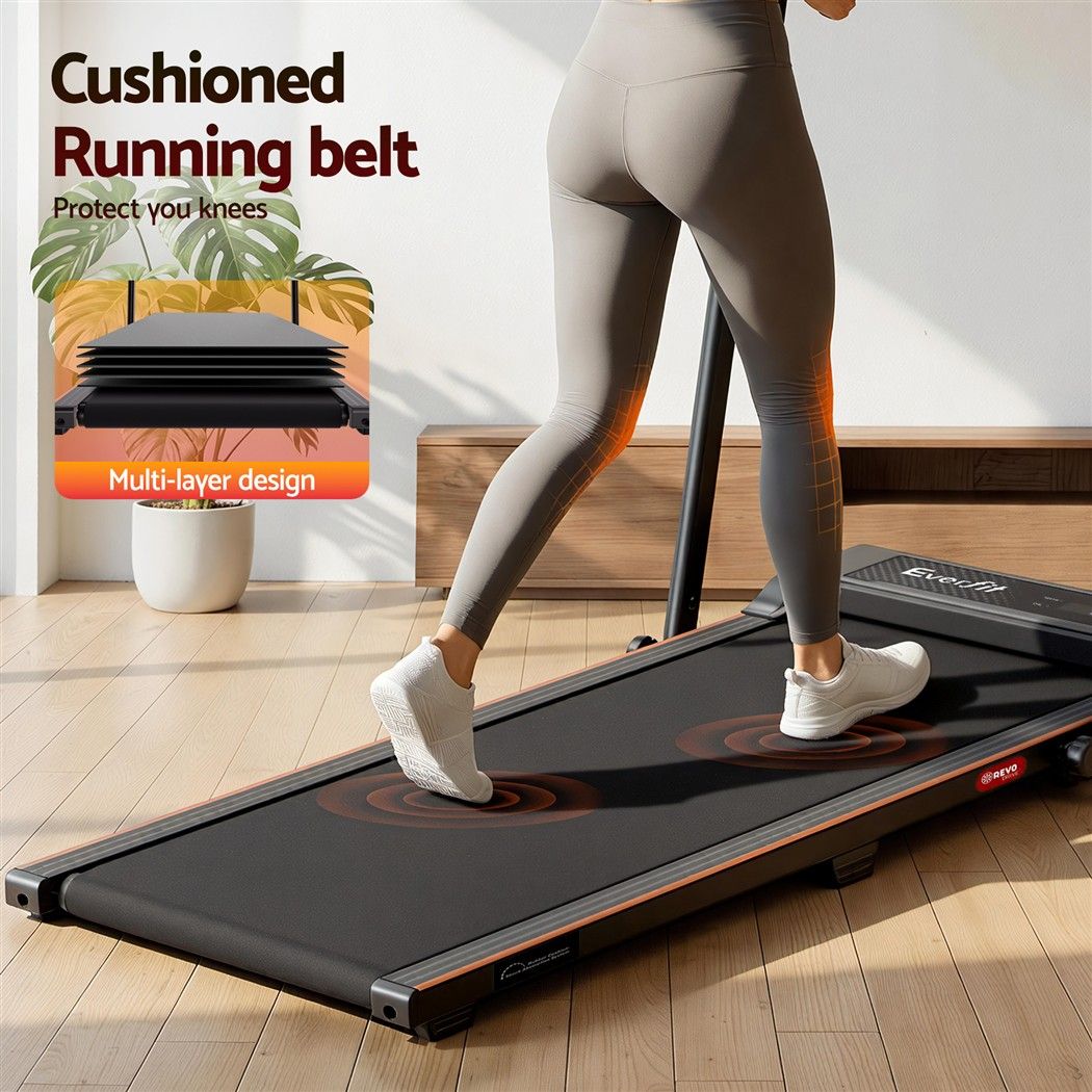 Everfit 3 in 1 Walking Pad Treadmill 12% Incline Under Desk 40cm Belt Black