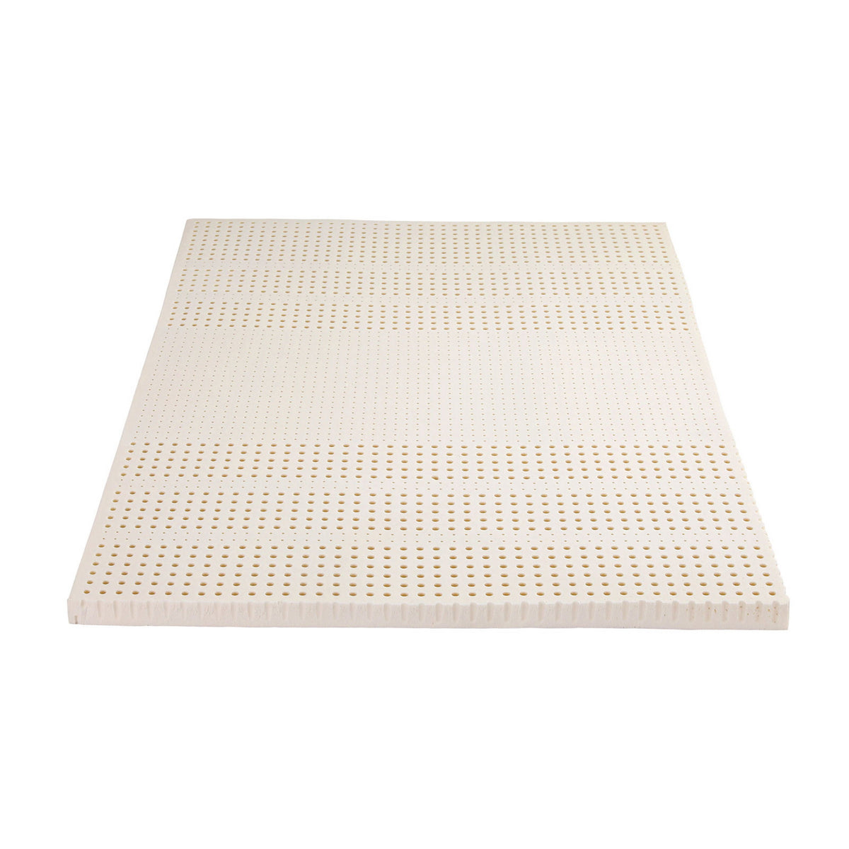 Giselle Bedding Latex Topper 100% Natural Latex Toppers 7-zone w/ Ice Silk Cool-touch Fabric Cooling Cover Double 5cm