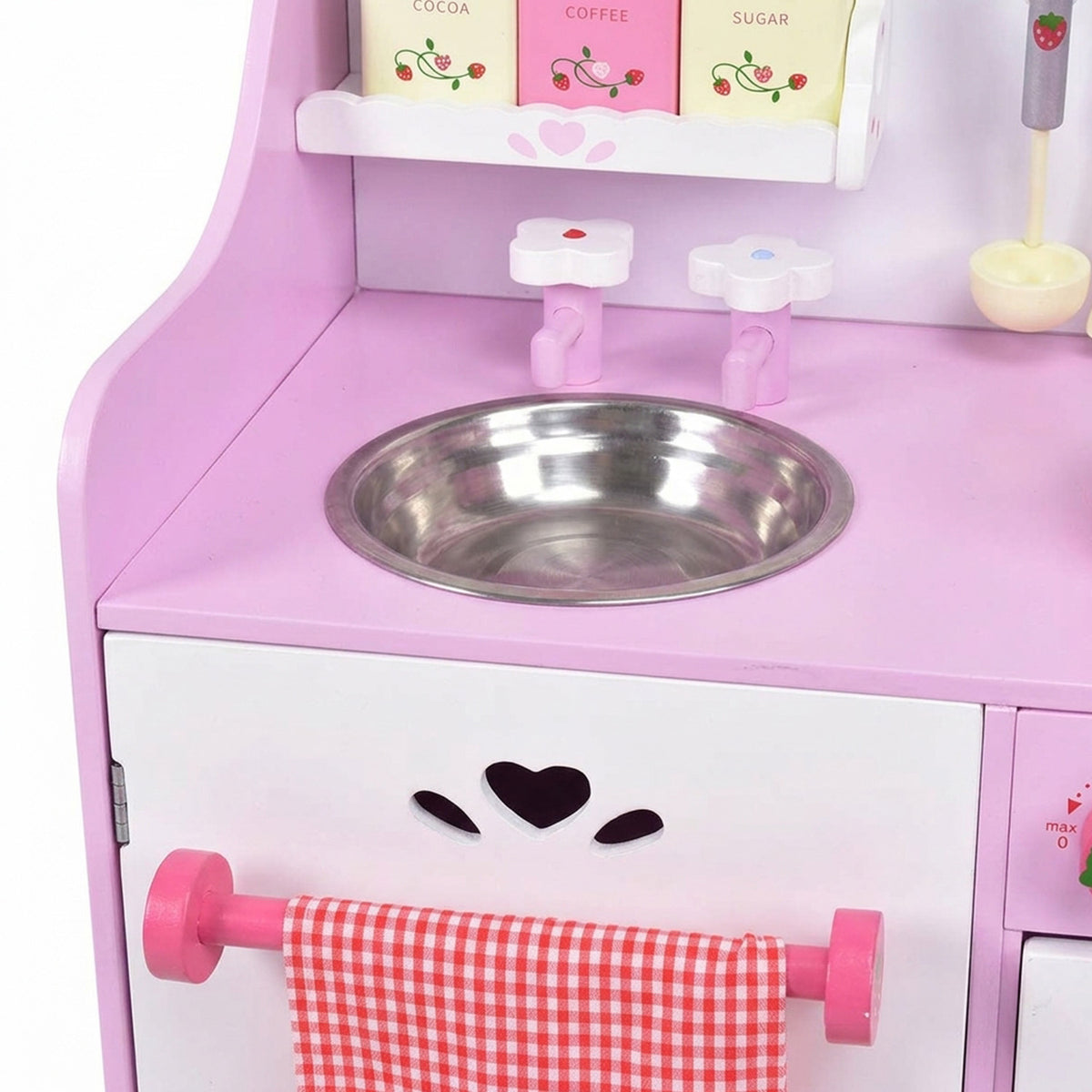 Cooking Toys with Utensils and Appliances for Kids Pretend Play Kitchen Set