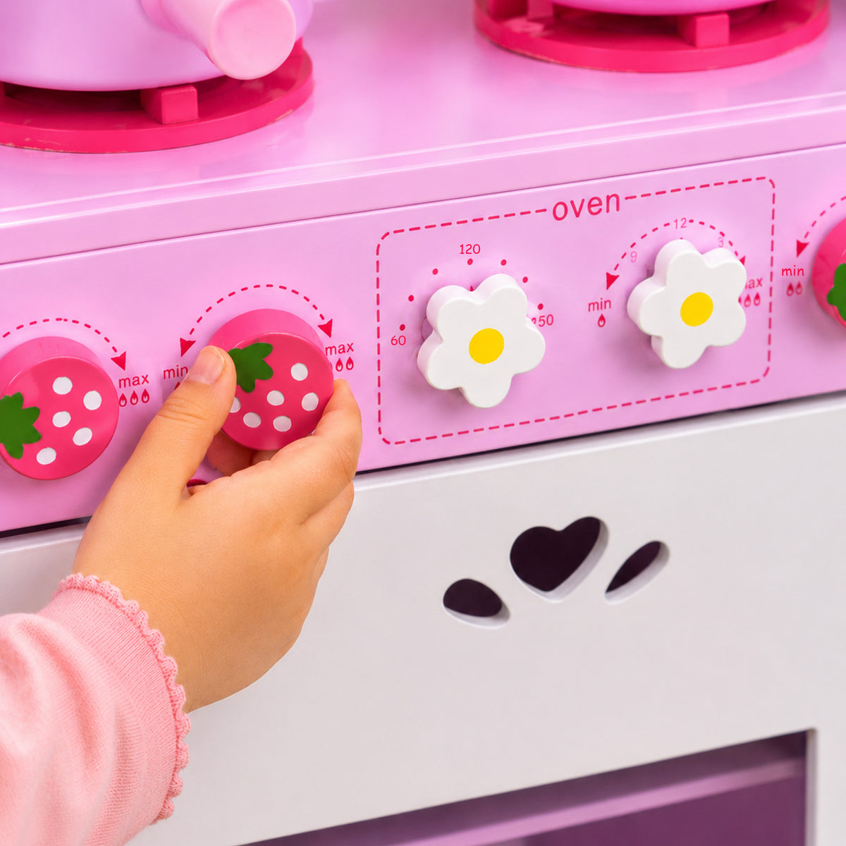 Cooking Toys with Utensils and Appliances for Kids Pretend Play Kitchen Set