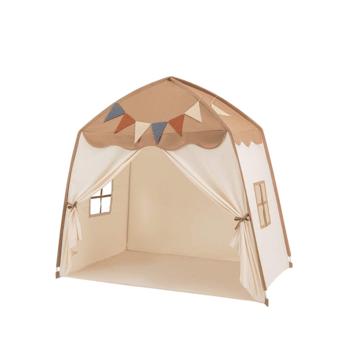 Large Kids Tent with Bright Lights and Flags for Aged 3 Years Old Play Toy