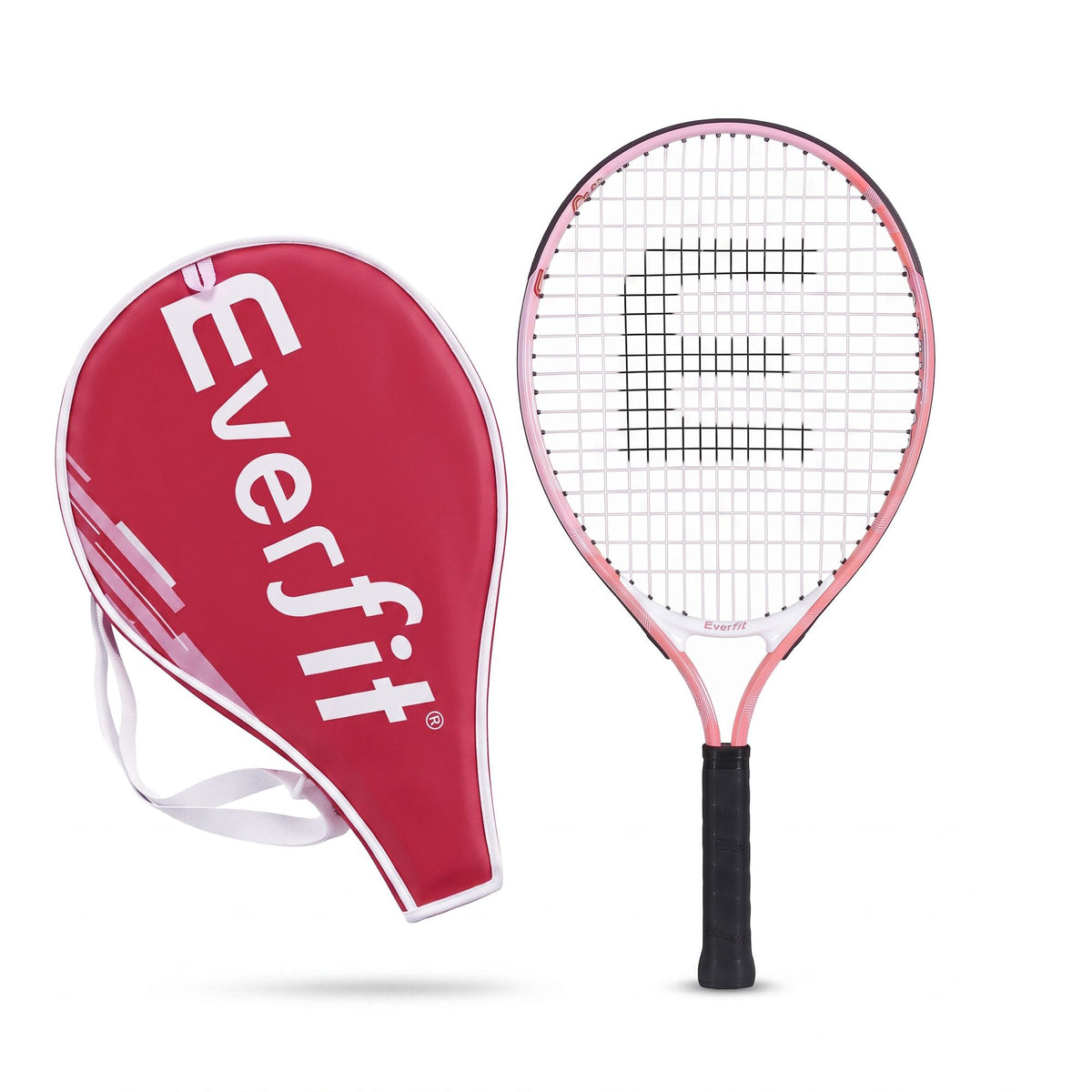 Everfit 23 Inch Tennis Racket Lightweight 200g for Adult and Junior Players Pink