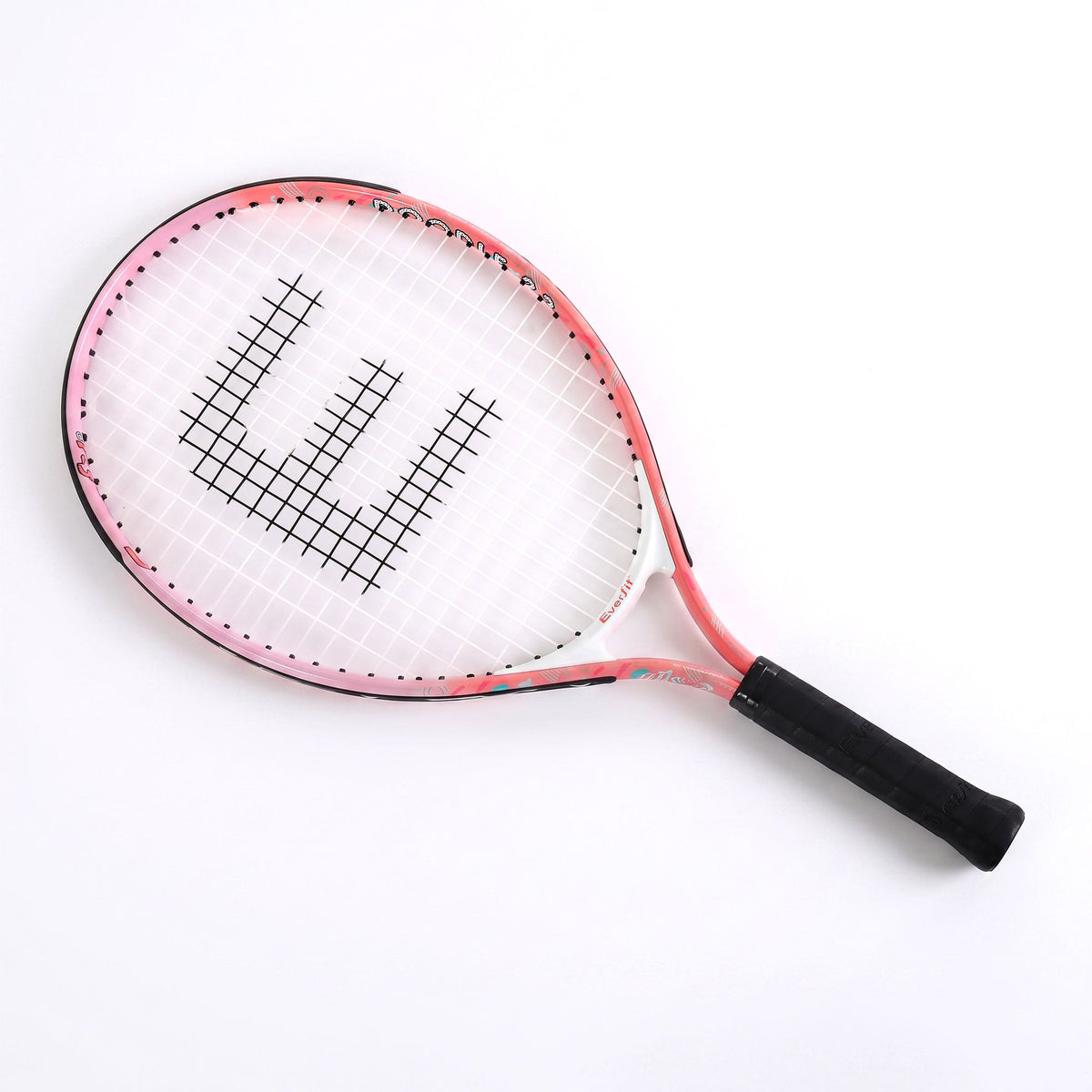 Everfit 23 Inch Tennis Racket Lightweight 200g for Adult and Junior Players Pink