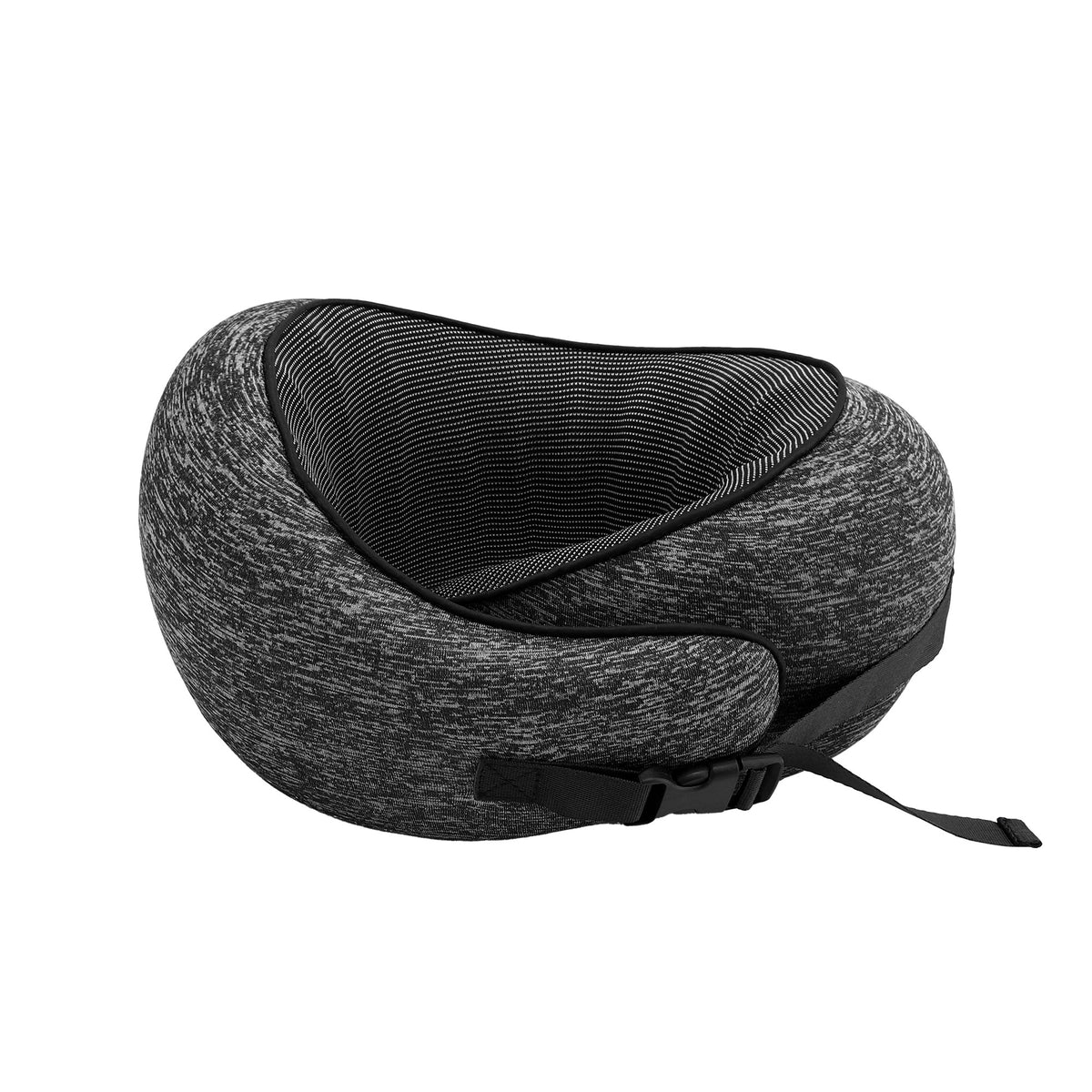 Wanderlite Travel Pillows for Airplanes Ergonomic Memory Foam Neck Pillow Dark Grey