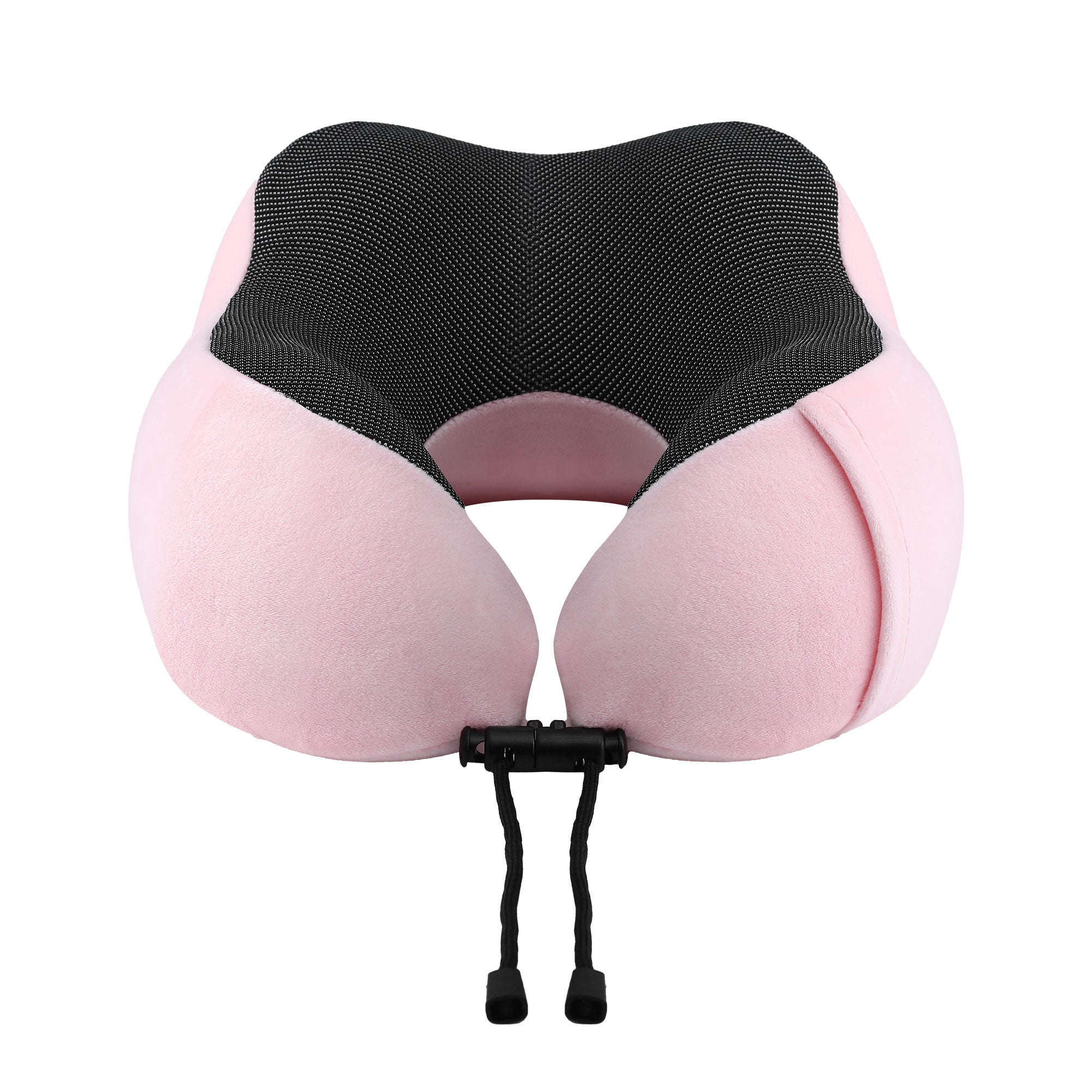 Wanderlite Travel Pillow for Airplanes Memory Foam Neck Pillows for Traveling Pink