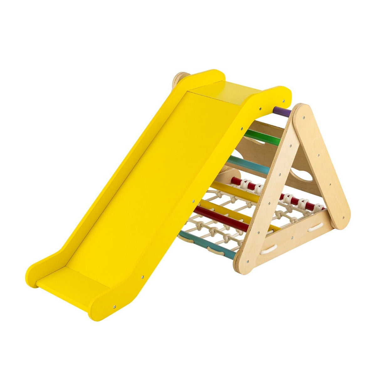 4 in 1 Toddler Climbing Toys with 3 Sided Triangle Climber Multicolour Kids