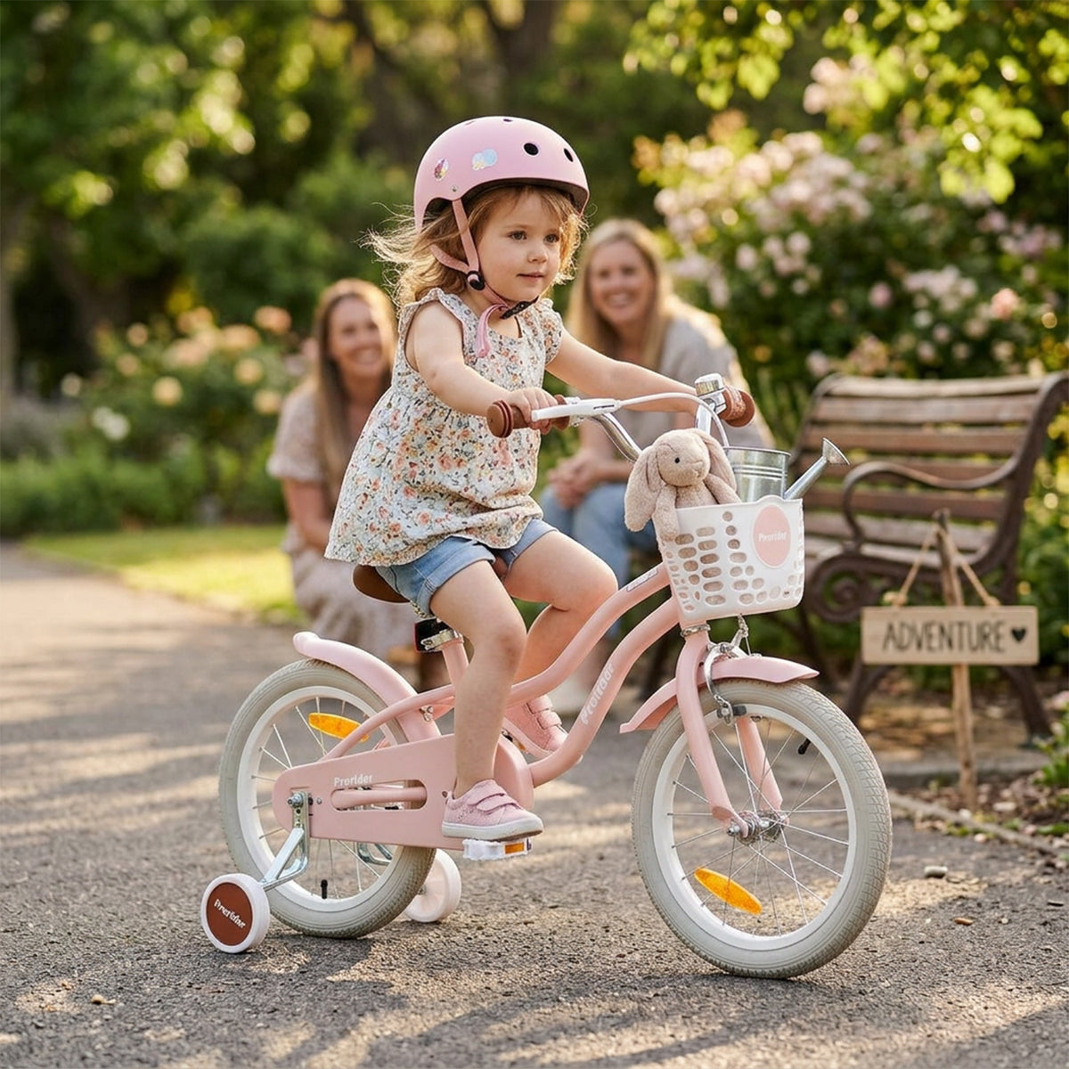 Kids Bike with Front Handbrake and Rear Coaster Brake Toddler Ride Toy