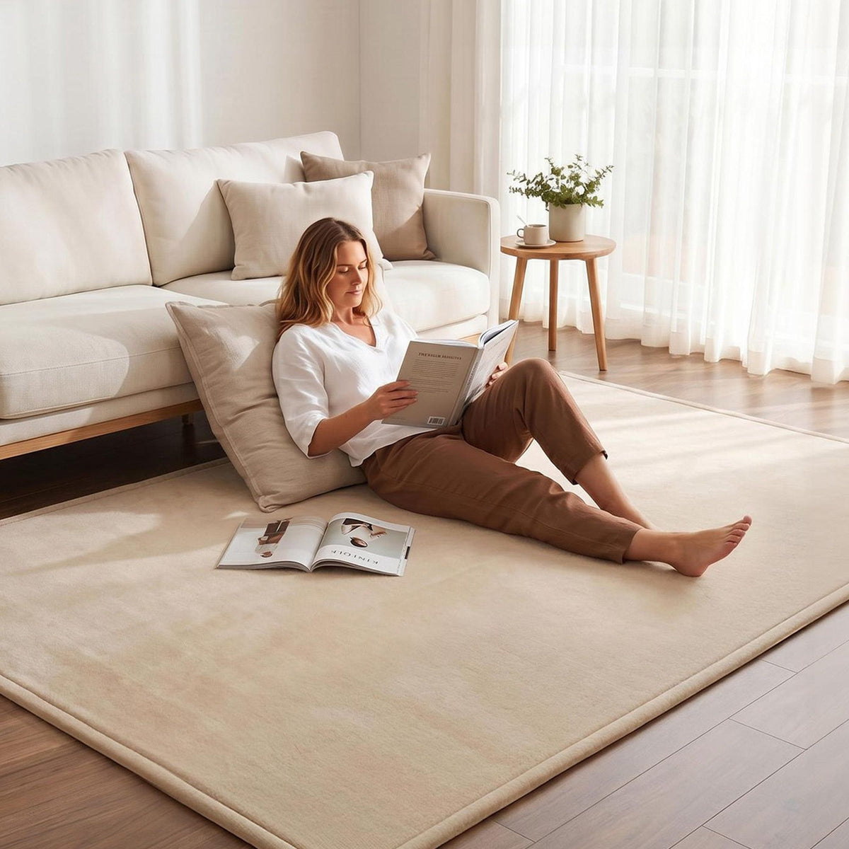 Artiss 3cm Tatami Mat Floor Mattress Futon Rug Living Room Beige