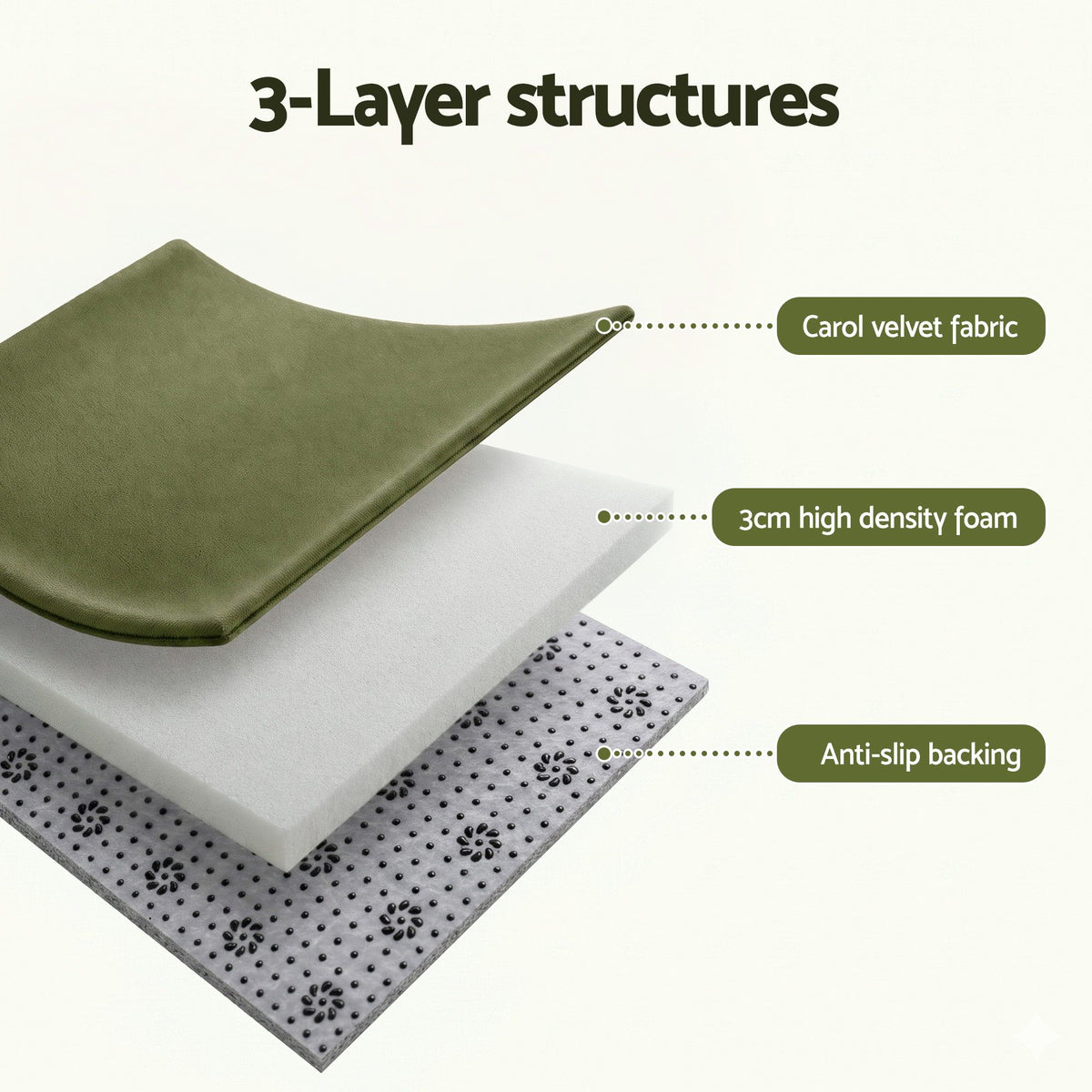 Artiss Tatami Mat Mattress 3cm Thick Futon Mattresses Mellow Mat Rugs Green