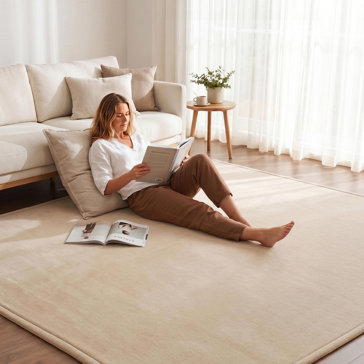 Artiss 3cm Tatami Mat Floor Mattress Futon Rug Living Room Beige