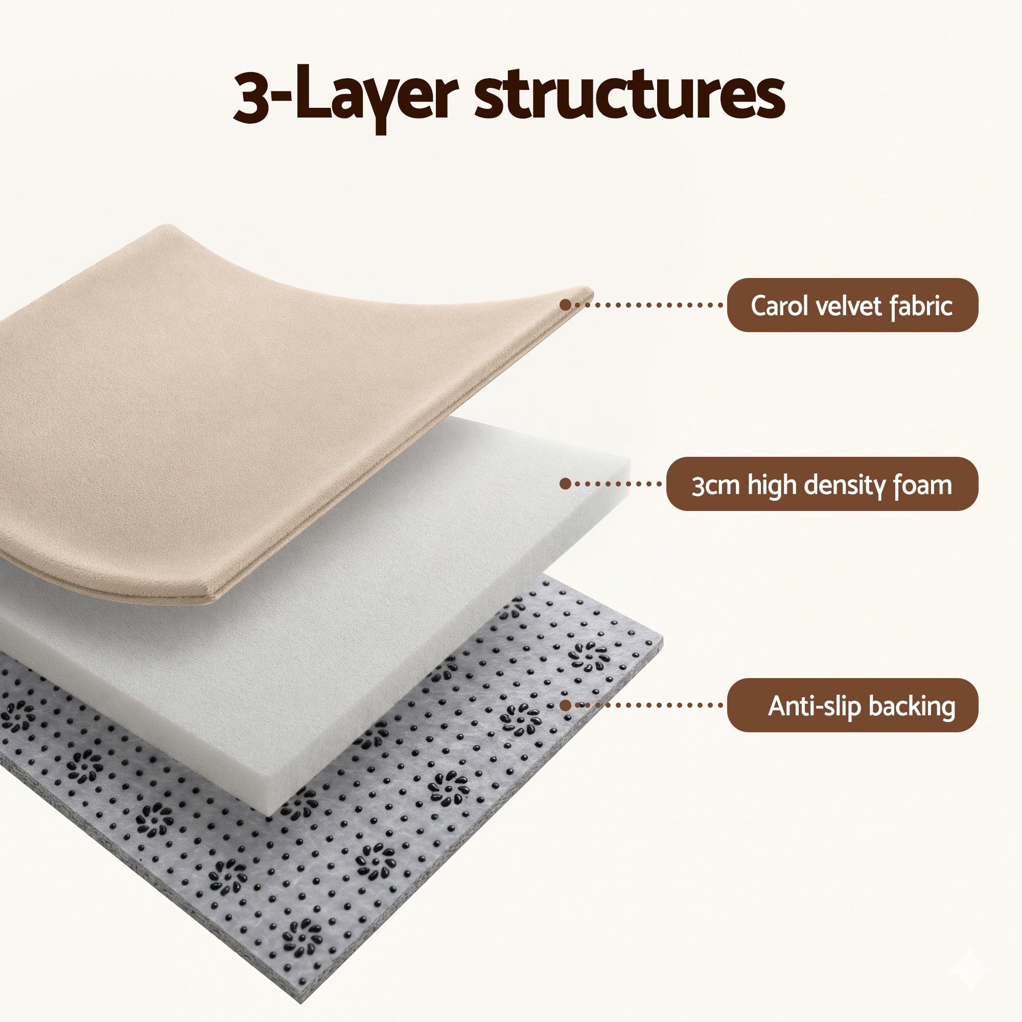 Artiss 3cm Tatami Mat Floor Mattress Futon Rug Living Room Beige