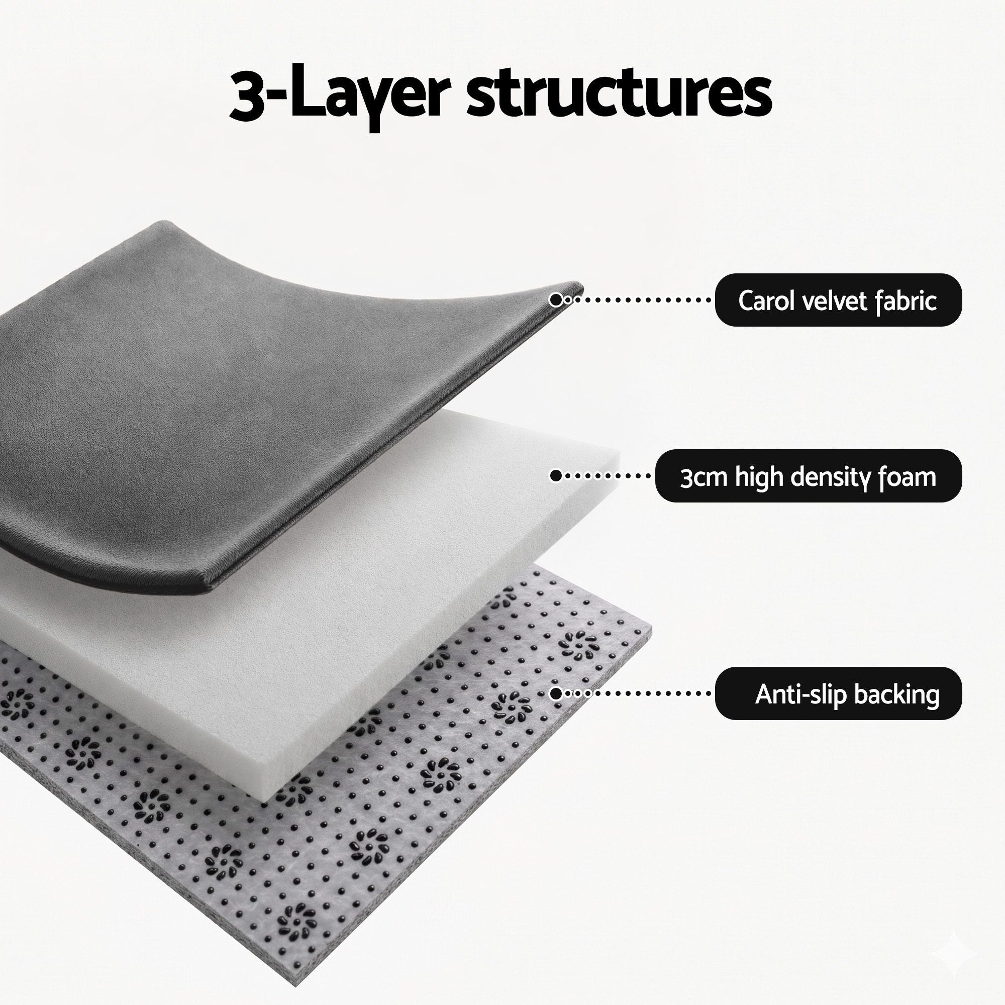 Artiss 3cm Tatami Mat Floor Mattress Futon Rug Living Room Grey