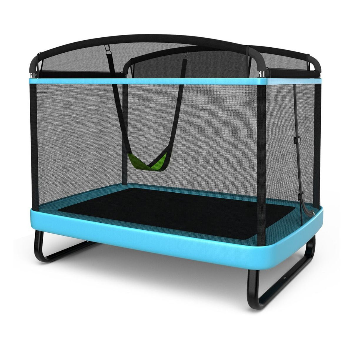 Sturdy Recreational Trampoline with Swing for Kids Outdoor Play Toy Fun