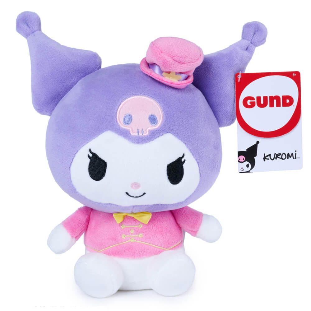 Hello Kitty and Friends Kuromi Small Plush with Pink Jacket & Jester Hat 1+ Year