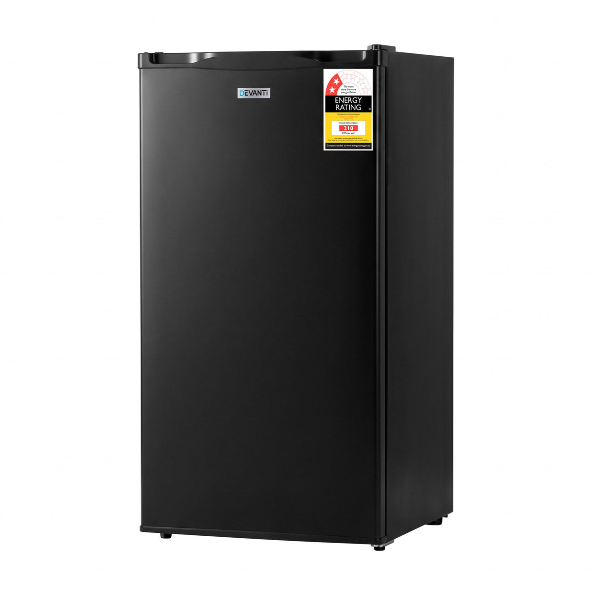 Devanti 81L Upright Freezer Fridge Fast-Freezing Adjustable Insulated Black