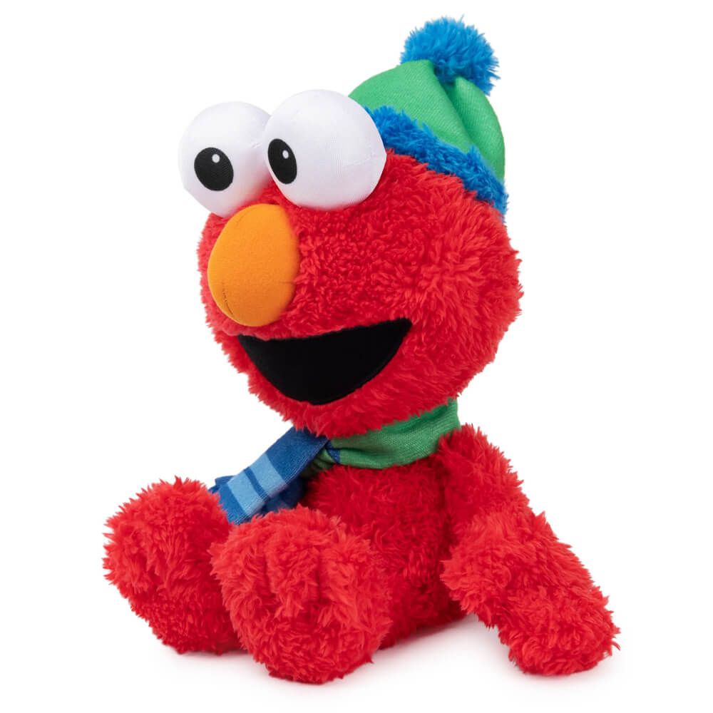 Sesame Street Christmas Nutcracker Elmo Soft Toy Licensed 1+ Year Blue & Green