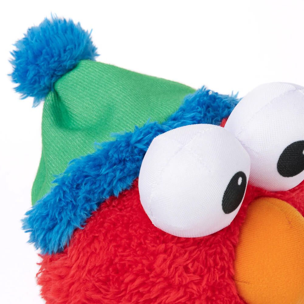 Sesame Street Christmas Nutcracker Elmo Soft Toy Licensed 1+ Year Blue & Green