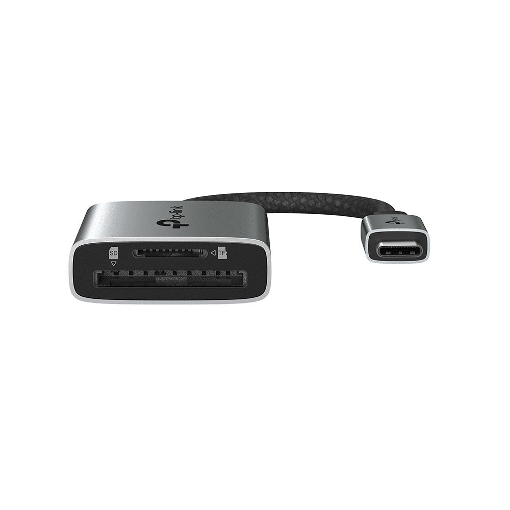 TP-Link UA440C USB-C SD microSD Card Reader UHS-II 312MB/s USB 3.0 5Gbps Dual Card Access 2TB Support
