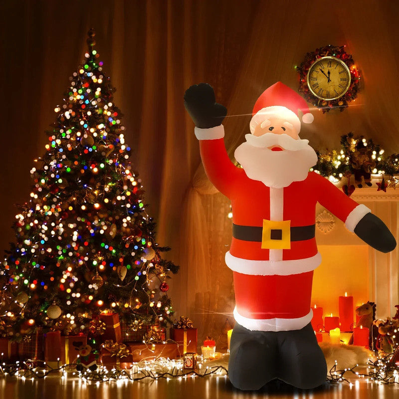 Inflatable Santa Claus 8Ft 9 LED Light Up Christmas Outdoor Yard Lawn Decoration