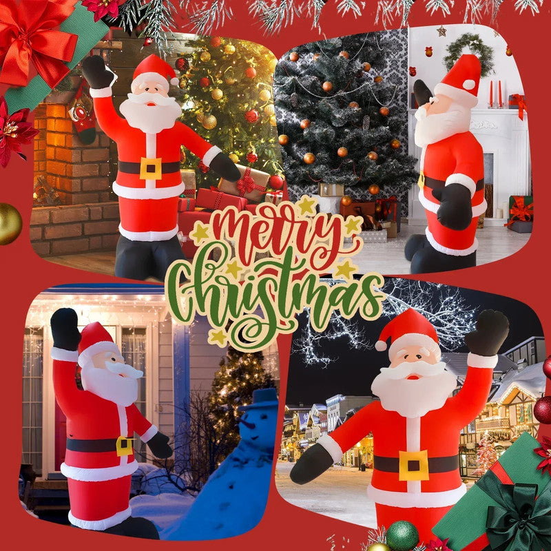 Inflatable Santa Claus 8Ft 9 LED Light Up Christmas Outdoor Yard Lawn Decoration