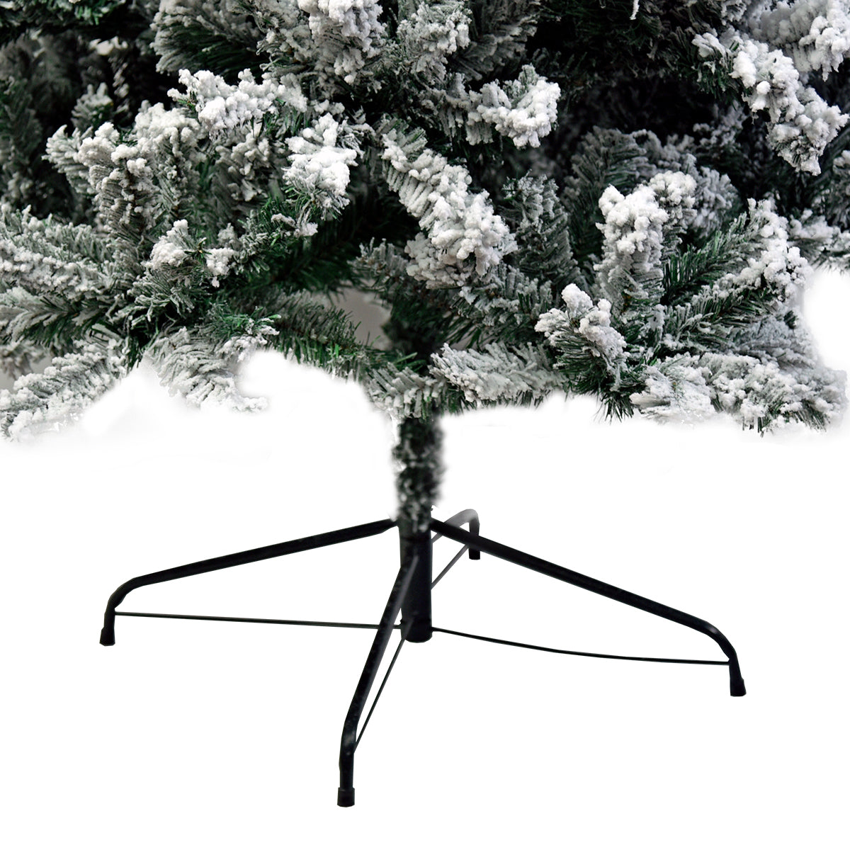 Snow Tipped Artificial Christmas Tree 1.5m 550 Tip Sturdy Metal Stand Xmas Decor
