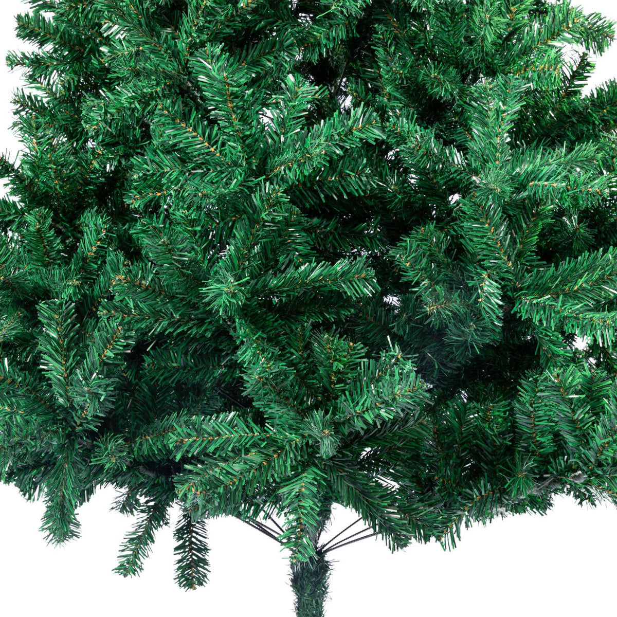 Green Christmas Tree 2.1m 1200 Tips Sturdy Metal Stand Easy Assembly Xmas Decor
